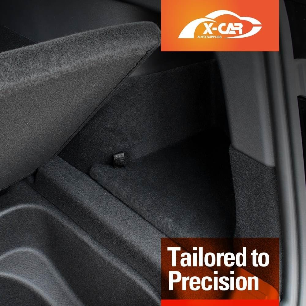 X-CAR Car Rear Trunk Storage Box Trunk Organizer Side Packets Tray Bins Compatible with Tesla Model Y 2022-2025