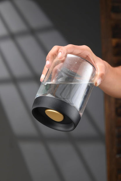 LOEZ Coffee Bean Storage Container Airtight, Lid Sealed with Press-Down Vacuum, Borosilicate Glass Coffee Canister, Food Storage, Coffee Bar for Ground Coffee, Tea, Beans, Spices (Transparent 60.9oz)