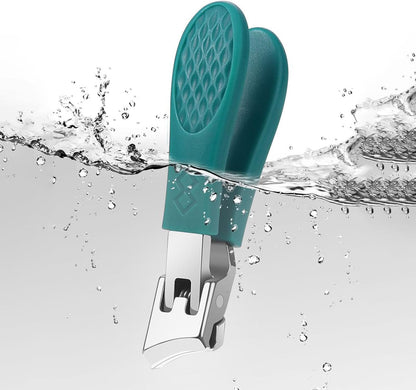 Lmyit Nail Trimmer For Women | Anti-Splash Ingrown Nail Trimming Tool with File and Spoon | Wide Jaw Opening Slanted Tool For Women Men Seniors Elderly Adults Pedicure