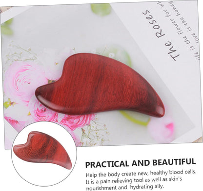 Baluue 3 pcs Wooden Scraping Plate Massaging Tool for Facial Use Ergonomic Design Smooth Texture for Safe