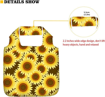 Xhuibop Reusable Grocery Bags Large Washable Shopping Bag Women Christmas Gifts