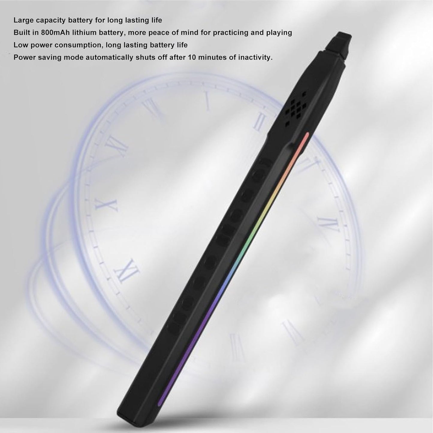 Annadue Mini Set per Strumenti a Fiato Elettronici, Sassofono Elettronico MIDI, Supporta 13 Toni, con 12 Tipi di Accompagnamento, 15 Livelli di Volume Regolabile, 800 mAh.