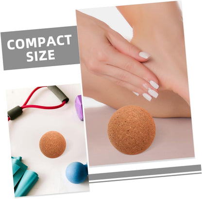 Mipcase palla da yoga muscolare per massaggio in sughero palla da massaggio in sughero palline da massaggio accessori per massaggi palla massaggiatore trucioli di sughero
