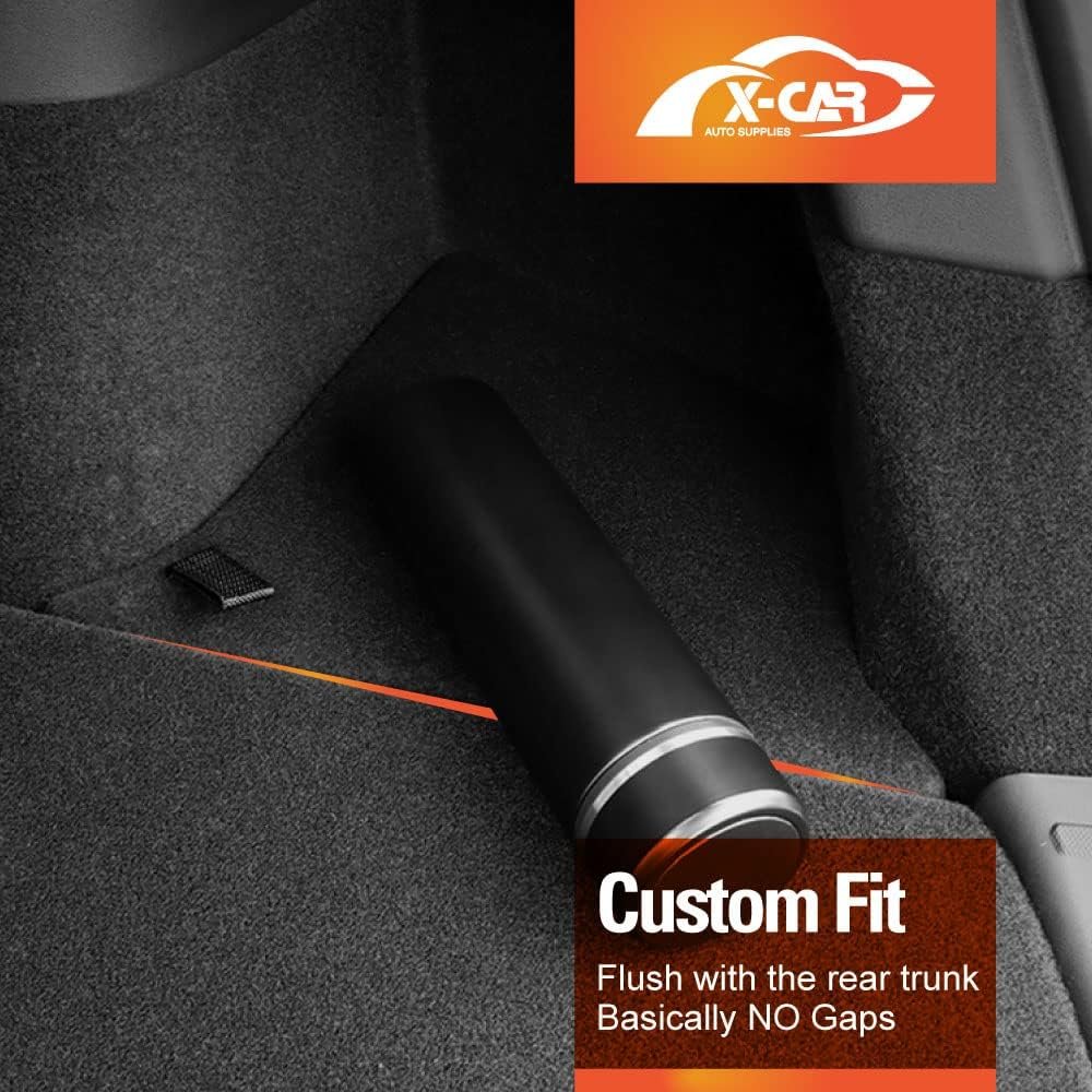 X-CAR Car Rear Trunk Storage Box Trunk Organizer Side Packets Tray Bins Compatible with Tesla Model Y 2022-2025