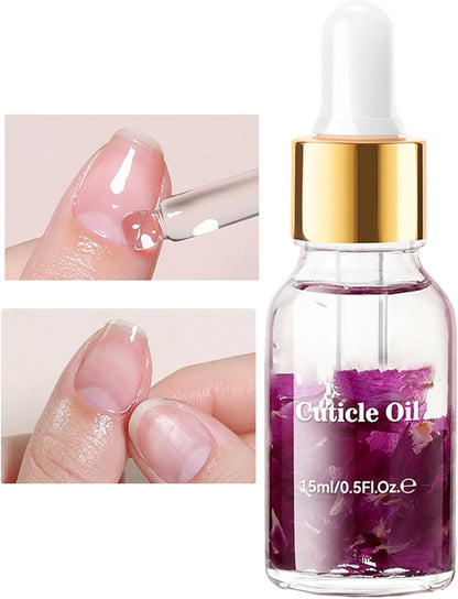 Nail Cuticle Oil, Fingernail Care, Mild Repairing Formula, Nourishing Hydrating Oil, 15ml Net Content, Portable Compact Ideal for Home Use, Damaged Nails Recovery