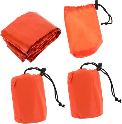 MOTHNUR 3-pc Portable Thermal Sleeping Set Camping Blanket Survival Blanket Tent Supplies Hiking Tent