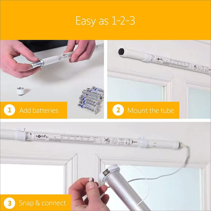 Somfy Re-loadable Battery Wand (#9014020)+ PLUS+ WALL MOUNT CLIPS (#9013263)