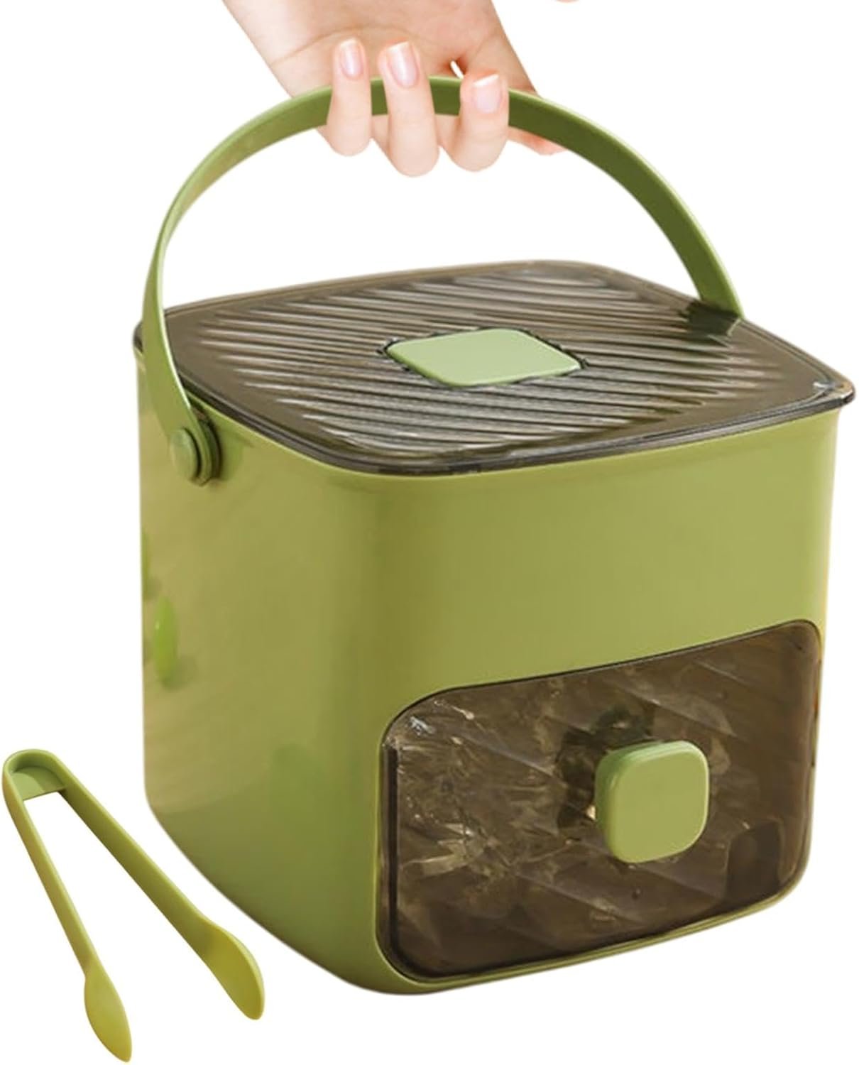 Cubi di ghiaccio vassoio con coperchio, vassoio cubi di ghiaccio | Secchio per ghiaccio a doppio strato di grande capacità - Utensili da cucina multifunzionale e gadget, refrigeratori da