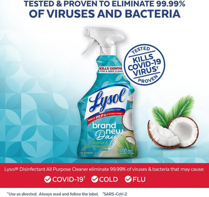 LYSOL ALL PURPOSE CLEANER TRIGGER - New Day Coconut & Sea Minerals 650mL