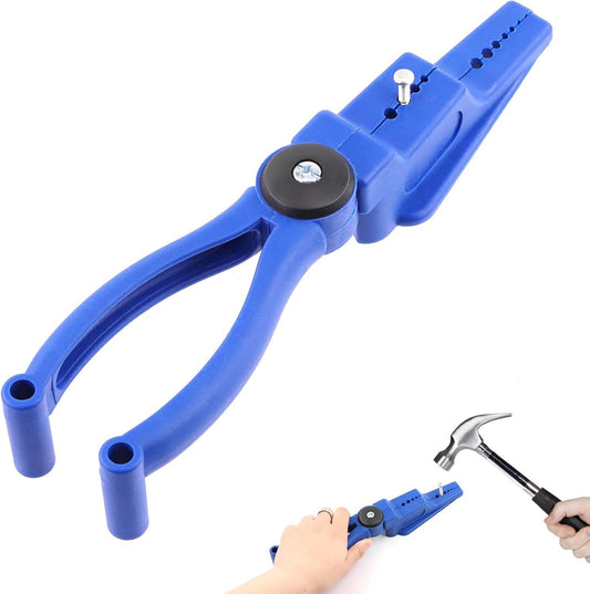 Swpeet Plastic Tamper Finger Joint Pliers, Safety Plastic Pliers Secure Nails Anti-smashing finger Joint Pliers for Hammering Nails More Safety