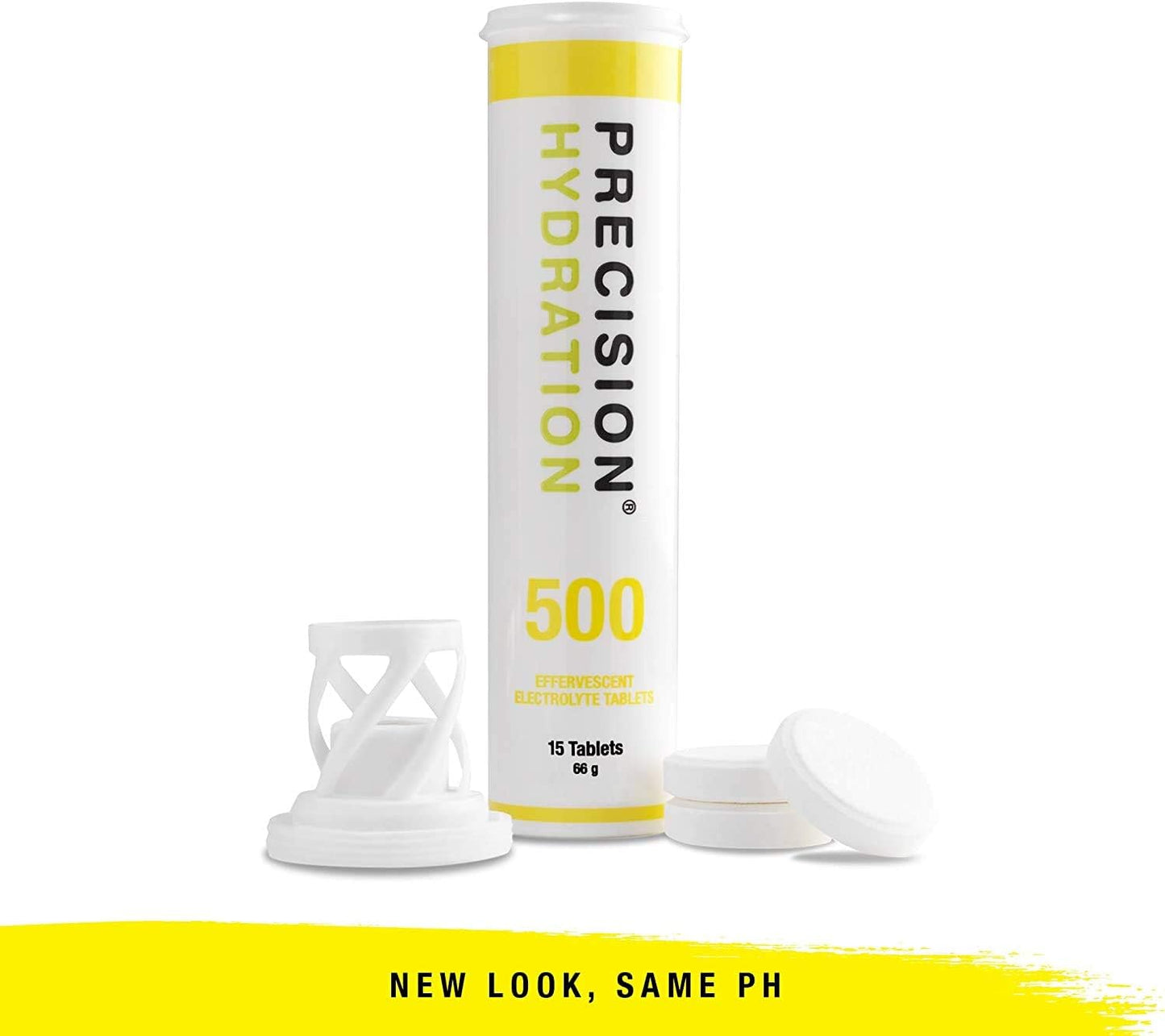 Precision Hydration Electrolyte Drink - Multi Strength Effervescent Hydration Tablets (1 Tube, 500mg/L - Yellow Tube)