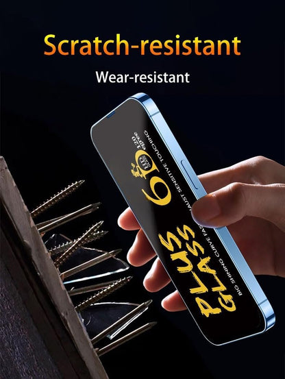 TechWork for iPhone 14 Pro Max Screen Protector, 9H Hardness, Full Covered Tempered Glass Screen Protector, Anti-Scratch, Anti-Fingerprint, Anti-Explosion, 6D Plus Glass