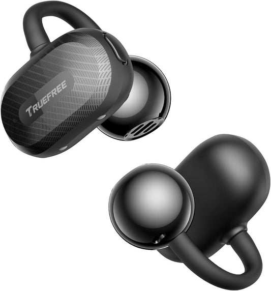 truefree C10 Clip-On Wireless Earbuds, Open-Ear Earphones, Bluetooth 5.4, 12mm Driver with Spatial Sound, 28H Playtime, IPX5 Water-Resistant, AI-ENC Clear Calls, Dual Connection, App Customizable