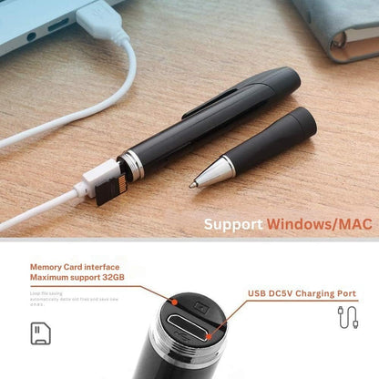 GoFu Hidden Spy Camera Pen, HD 1080P Mini Portable Black Secret Camera with 32GB Micro SD Card, Pocket Cam Recorder for Video & Photo & Audio Recording up to 75 Minutes