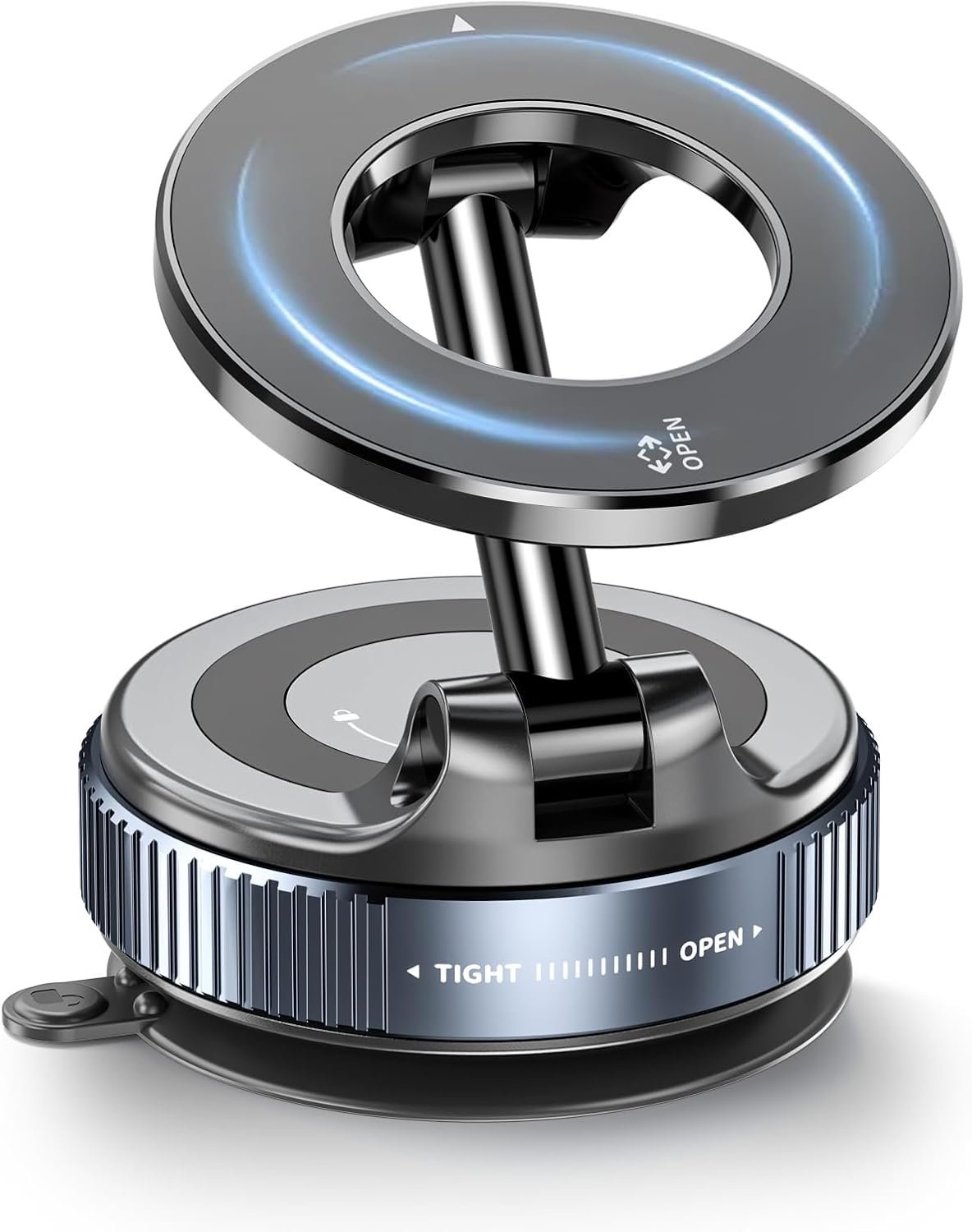 Vacuum Magnetic Car Phone Holder for MagSafe, 360°Magnetic Phone Holder for Car Hands-Free Suction Cup Car Phone Holder Mount for Car/Gym/Mirror/Shower, Cell Phone Holder for iPhone 16 15 14 Android