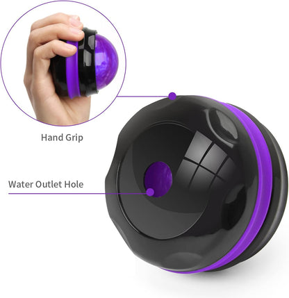 Coolrunner Massage Ball, Manual Roller Massager, Handheld Self Massage Therapy and Relax Full Body Tools for Sore Muscles, Shoulders, Neck, Arms, Legs, Back, Foot, Body(Purple)