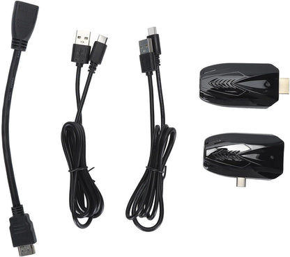 HDMI Display Adapter, 1080P Mobile Screen Mirroring Receiver Dongle with USB Cable, HDMI Transmitter and Receiver Kit