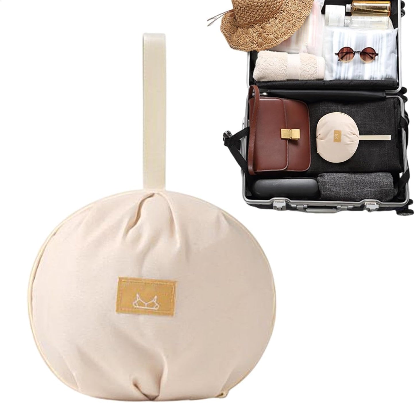 Portable Underwear Organizer Travel Bag, Large Capacity Underwear Packing Bag and Bra Storage Case, Home Container Solution for Panties, Bras, and Socks, Closet Organization