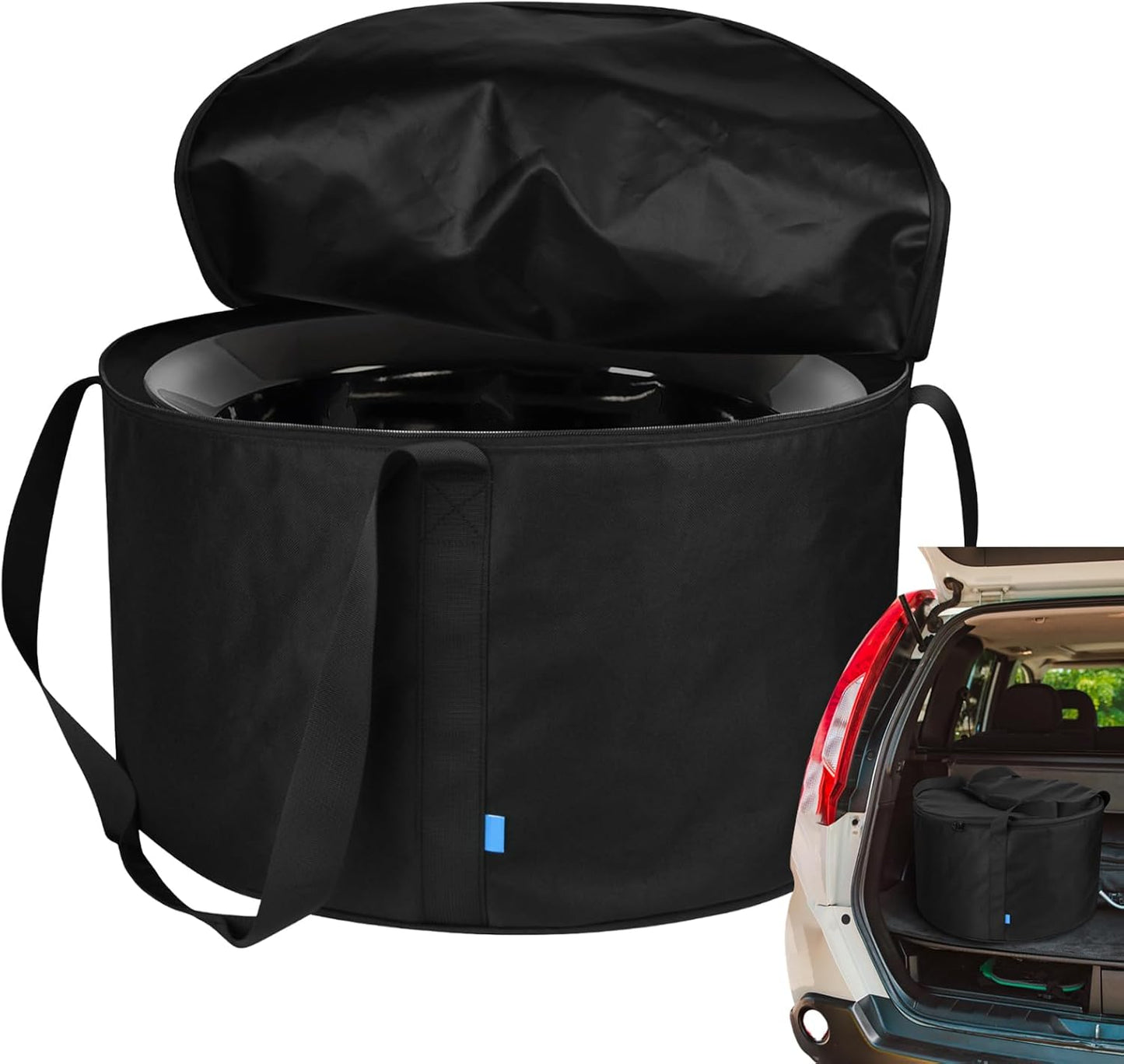 Firebowl Carry Bag, Portable Storage Case, 18.9x18.9in Diameter Fit, Two Way Separation Zipper, Authentic Camping Gear for Outdoor, Fire Bowl, Transport, Travel, Use Solution