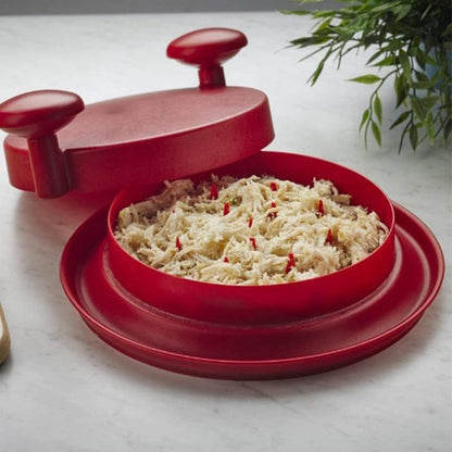 Multifunctional Chicken Shredder & Meat Separator - Shredded Beef Mincer for Baby Food Preparation - Essential Kitchen Tool for Easy Meal Prep (Red)