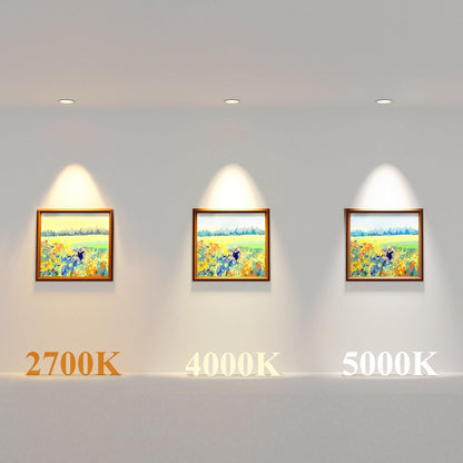 DiCUNO E27 LED Spotlight 6W, PAR16 LED Reflector Bulbs, Warm White 2700K, 50W Halogen Replacement, 500LM, CRI 90, Short Neck Light Bulb for Recessed Light, Non-dimmable, 60° Beam Angle, Pack of 6