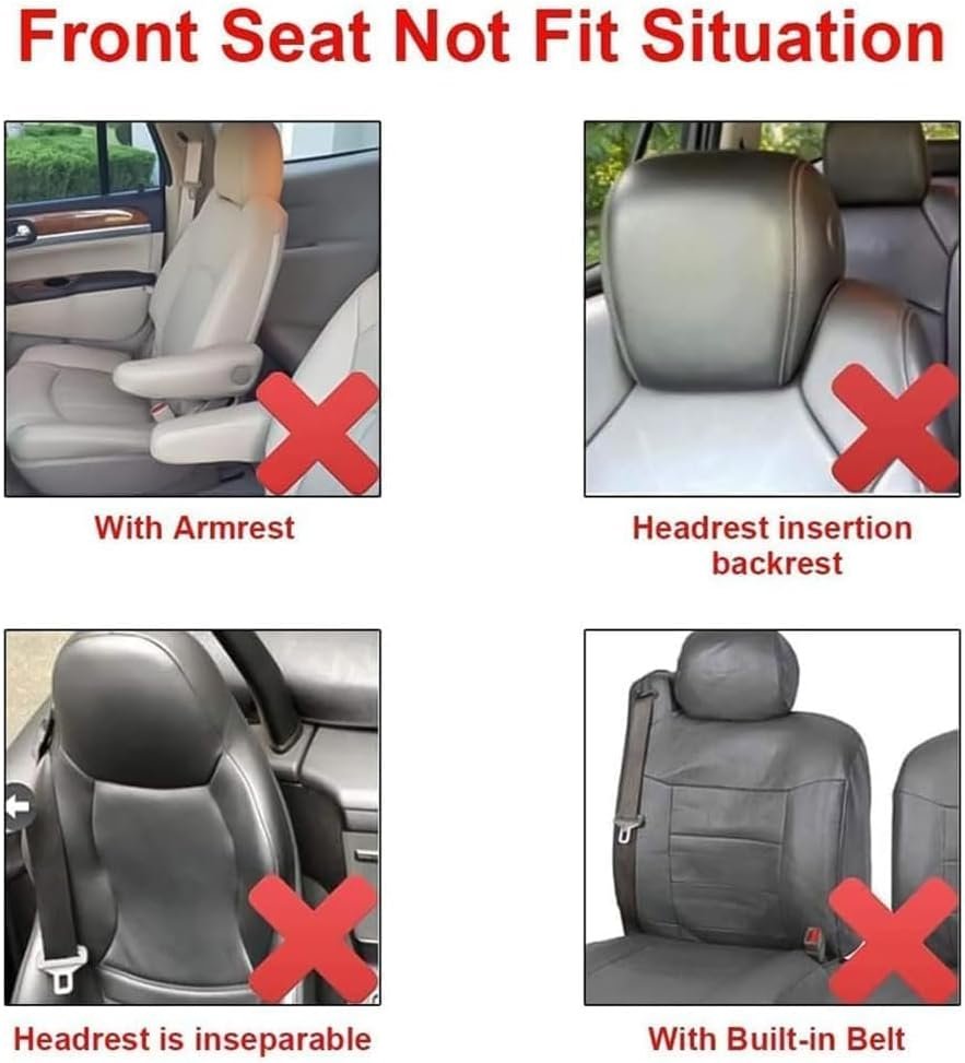 AYBEN Front Car Seat Covers, for Suzuki Jimny 2019-2023 2024 Seat Cover Set for Driver and Passenger, Interior Car Accessories, B Grey