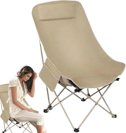 Folding Camping Chair, Portable Beach Seat, Breathable Outdoor Gear, 35.83 x 18.11 x 18.11 Inches, Lightweight Travel Furniture, for Garden, Hiking, Fishing, Picnic, Sports Events