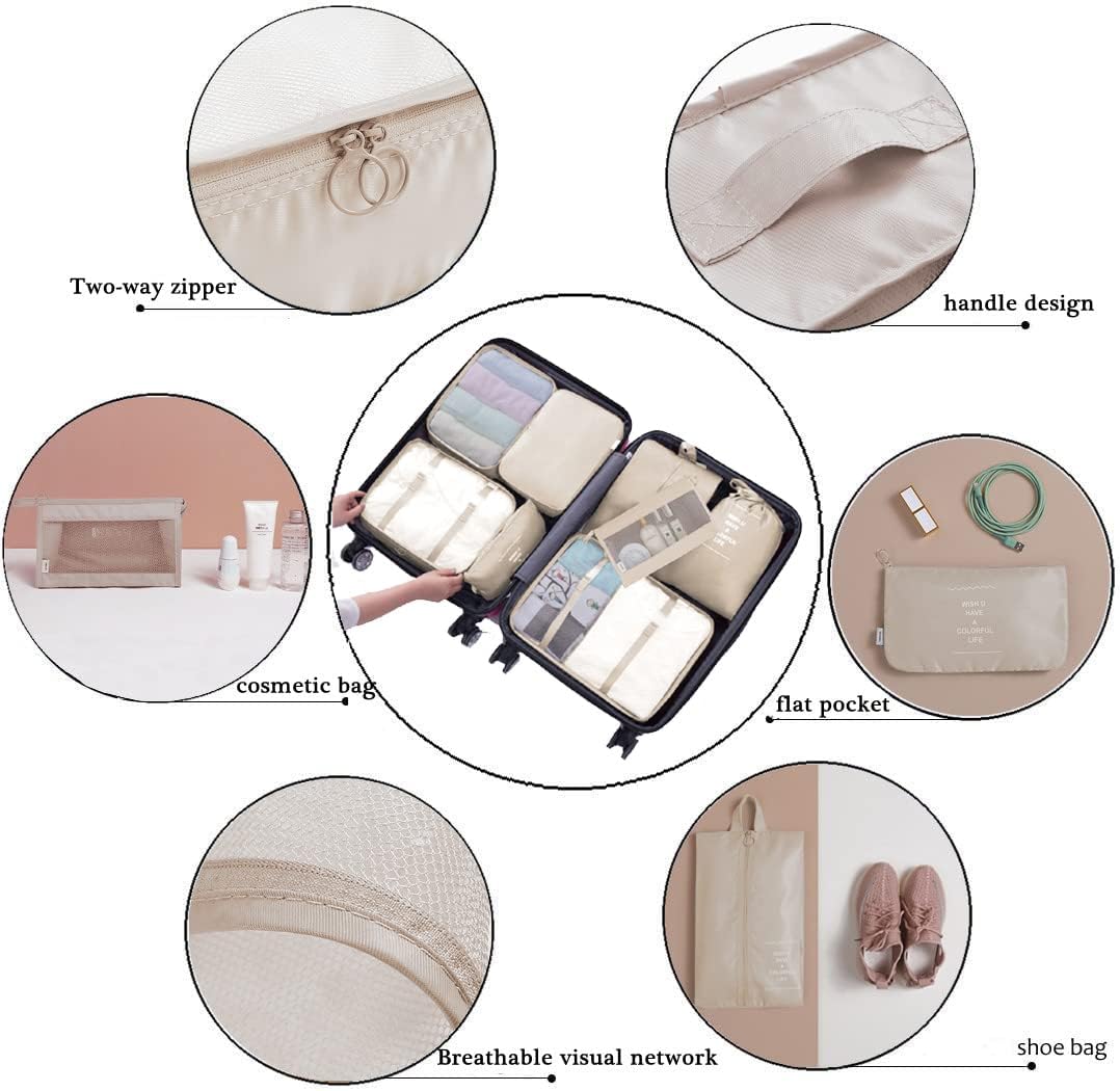 8-piece Kleidersack, 3beige