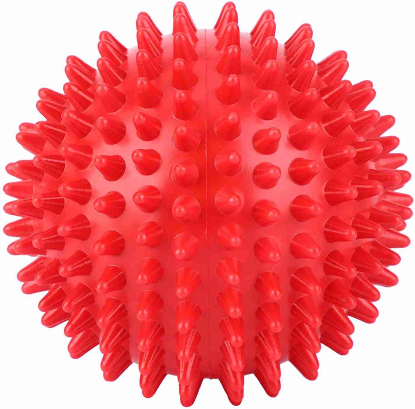 Fictory Red Spiked Massage Ball Muscle Relief Pain Recovery Portable Fitness Tool 3"