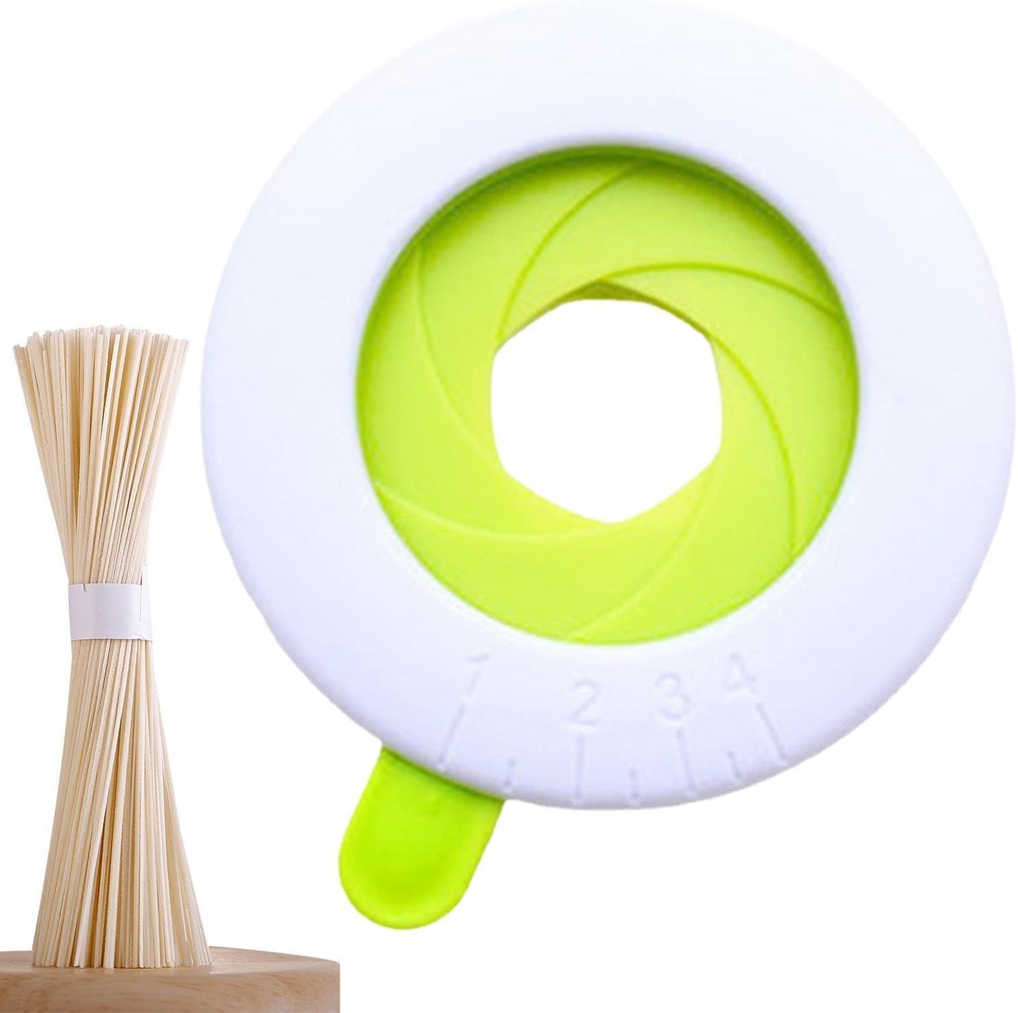 Pasta Measuring Tool, Adjustable Spaghetti Measuring Device, Pasta Portion Control Gadgets for Kitchen, 1-4 Portions, Measuring Tool for Ordinary Noodles Pochy
