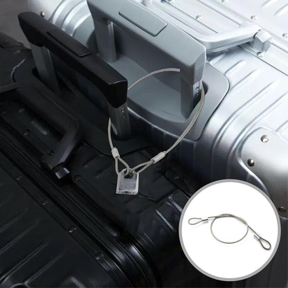 Stainless Steel Cable with Loops, Vinyl Coated Wire Rope Lanyard Lock Security Chains for Outdoor Gates, Stage Lighting, Luggage Lock Wire Rope with Loops 2mm Thickness 12inch Length - 5 Packs