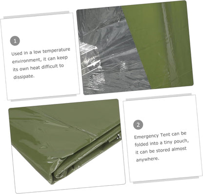 SUPVOX Emergency Survival Blanket Multi-Purpose Camping Tent Thermal Lightweight Waterproof Sleeping Bag
