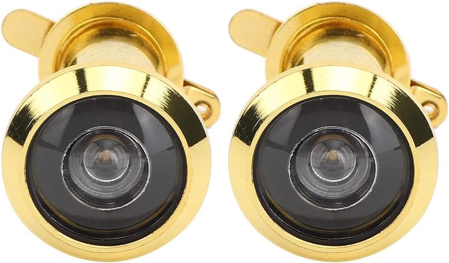 220 Gradi Visualizzatore di Grandi Porte, Pehofole di Sicurezza in Lega di Zinco con Copertura Pesante, per Case, Uffici, Hotel e Porte Anteriori, Vedere, Monitorare, Sbirciare le Persone (Diametro