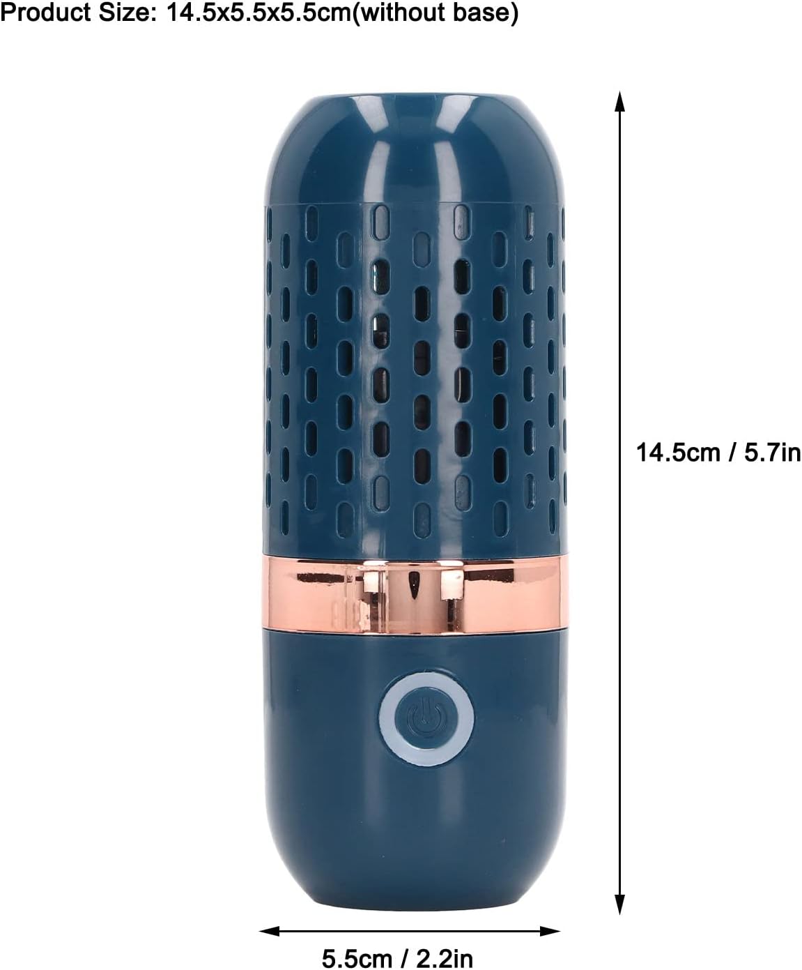 Bewinner Fruit & Vegetable Cleaner - Portable Fruit & Veggies Cleaner Device with Large Reaction Area, USB Wireless Food Purifier, Blue, Plastic Bristles