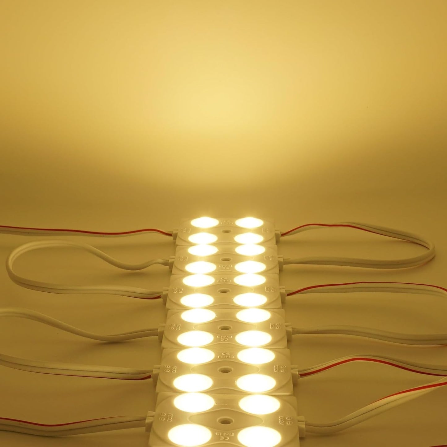 VIMLED 12 V LED Injection Modules - Pack of 10 4 W / 360 lm in Warm White - IP67 Waterproof SMD LED Injection Modules for Lighting for Light Advertising, Ambience or as a Work Light