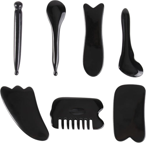 BIUDECO 1 Set Massaging Scrapers Set for Meridians Compact Beauty Tools for Facial Circulation and Aging