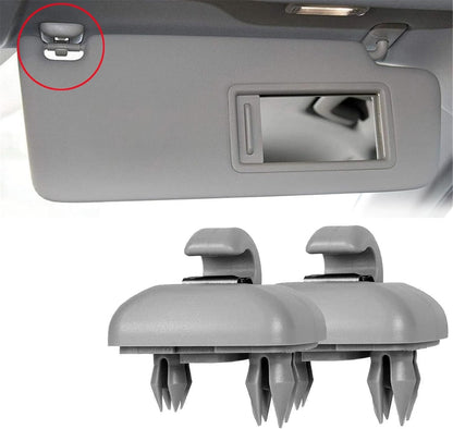2 x Car Sun Visor Mount Holder for A1 A3 A4 A5 S3 S4 S5 Q3 Q5 TT 8U0857562A with Plastic Lens Hood Clip