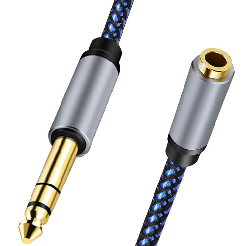 1/4 to 1/8 Headphone Adapter, tunghey 6.35mm Male to 3.5mm Female TRS Stereo Audio Jack Adapter Cable for Mixer Guitar Amp Piano Keyboard Amplifier Headphone Speaker (0.3m)