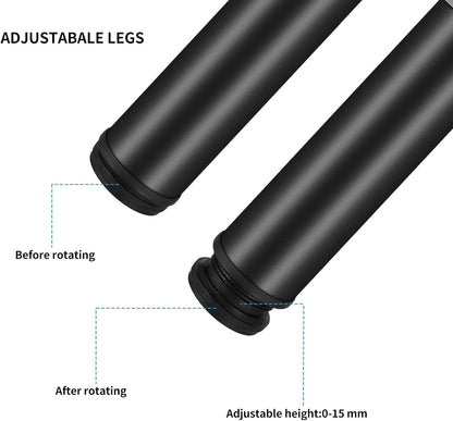 4 Pcs Adjustable Furniture Feet Height 0-15 mm, Adjustable Furniture Feet, 15 cm Furniture Legs, Adjustable Furniture Feet, Metal Feet for Bed Sofa Cabinet Table Legs