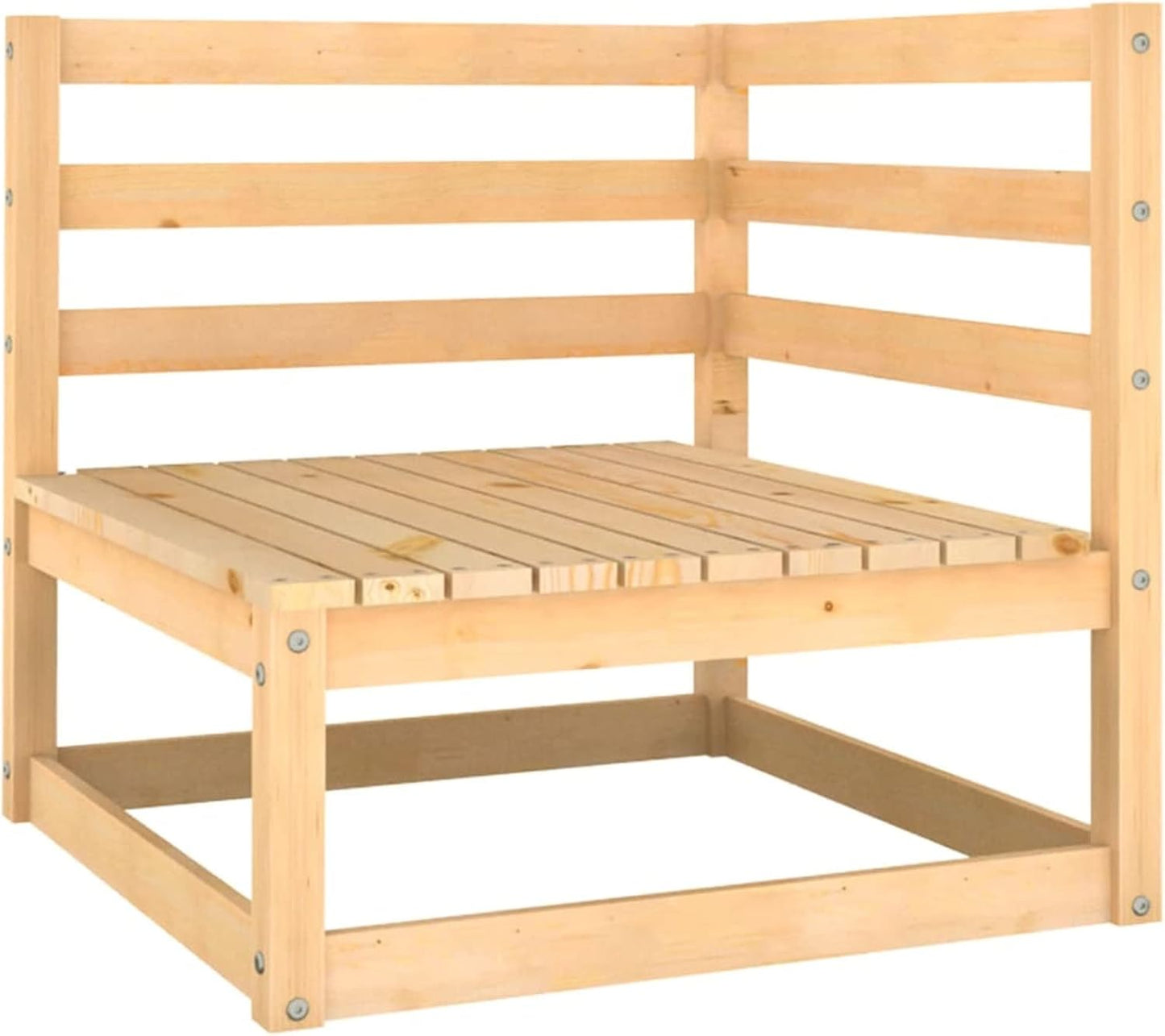 Homgoday Set Salotto Giardino 12pz Cuscini Antracite Legno Massello Pino, Salotto da Giardino Salottino, Lettini Prendisole, Divano Letto Mobili, Lettini da Giardino per Balcone Esterno