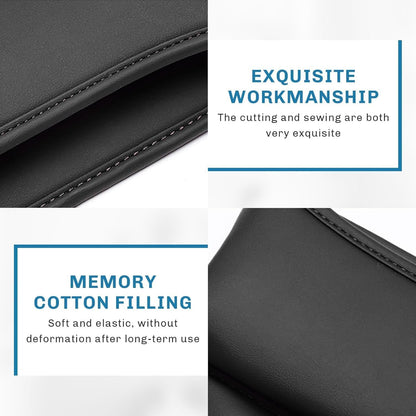 Car Seat Gap Filler, Universal Car Seat Gap Organizer, Leather Car Seat Storage Box, Black Front Seat Gap Filler &Pocket, Interior Automotive Accessory for Holding Phones Cards Keys Wallet