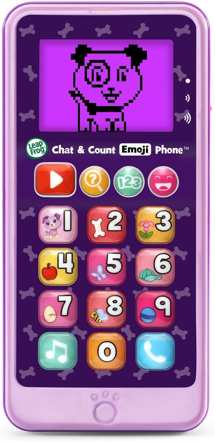 LeapFrog Chat & Count Emoji Phone, Purple (English Version)