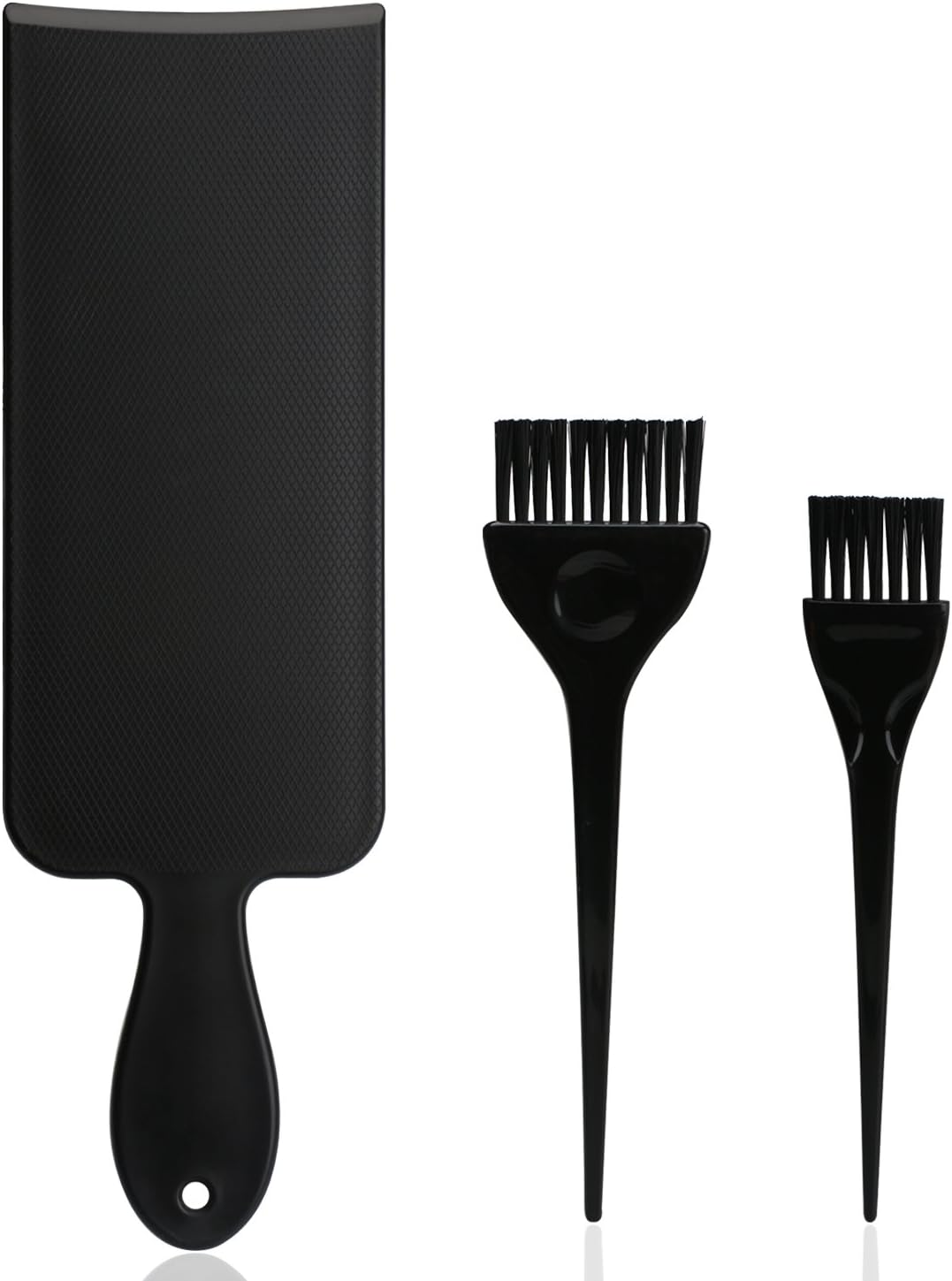 Segbeauty Black Highlight Board and Hair Tint Brush Set, Salon Hairdresser Highlighting Paddle & Hair Colouring Brush - Perfect for Hair Painting/Balayage Highlights