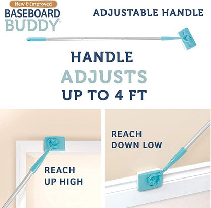 Baseboard Buddy – Baseboard & Molding Cleaning Tool! Includes 1 Baseboard Buddy and 3 Reusable Cleaning Pads, As Seen on TV