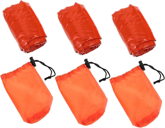 MOTHNUR 3-pc Portable Thermal Sleeping Set Camping Blanket Survival Blanket Tent Supplies Hiking Tent