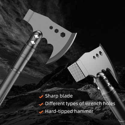 Camping Axe Folding Portable Survival Hatchet Multi Tool with Hammer Kit for Outdoor Camping Hiking