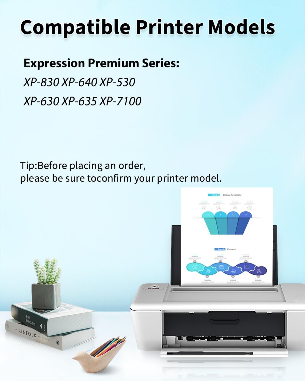 UPRIIN 410XL T410XL Ink Cartridges Combo Pack Remanufactured for Epson 410 XL Ink Cartridges for Expression Home XP-830 XP-640 XP-530 XP-630 XP-635 XP-7100