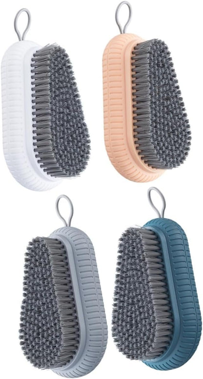WRITWAA 3sets Laundry Cleaning Essential: Soft-Texture Scrub Brush for Shoes Clothes More 4pcs*3