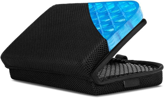 Ergo-Gel Travel Seat Cushion – Portable Airplane Seat Cushion – Gel Grid Design for Ultimate Seating Comfort – Foldable Cushions for Airplane Seats, Camping, Bleachers, Flights, Commute