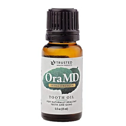 OraMD Extra Strength Tooth Oil - Healthy Gums, Fresh Breath and Helps with Sensitive Teeth - All-Natural Solution Better Than Mouthwash (1-Pack)